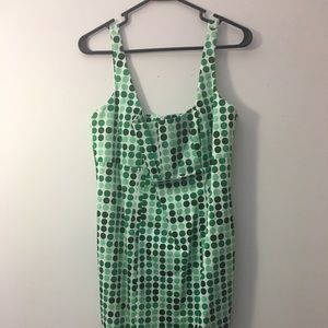 Green polka dots dress Calvin Klein